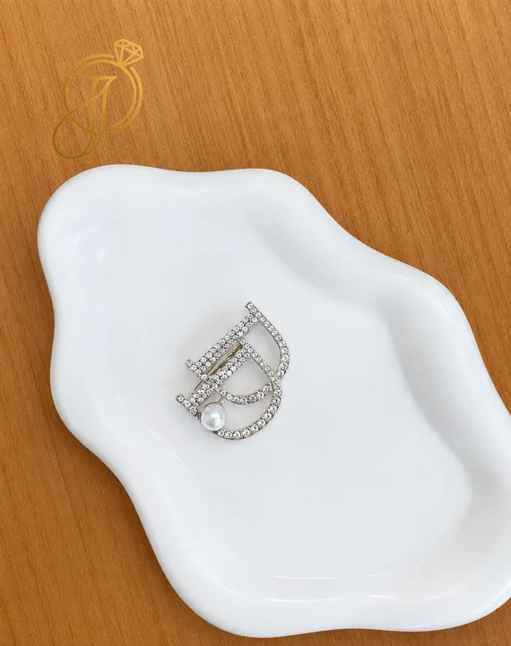 Pearl Crest Brooch